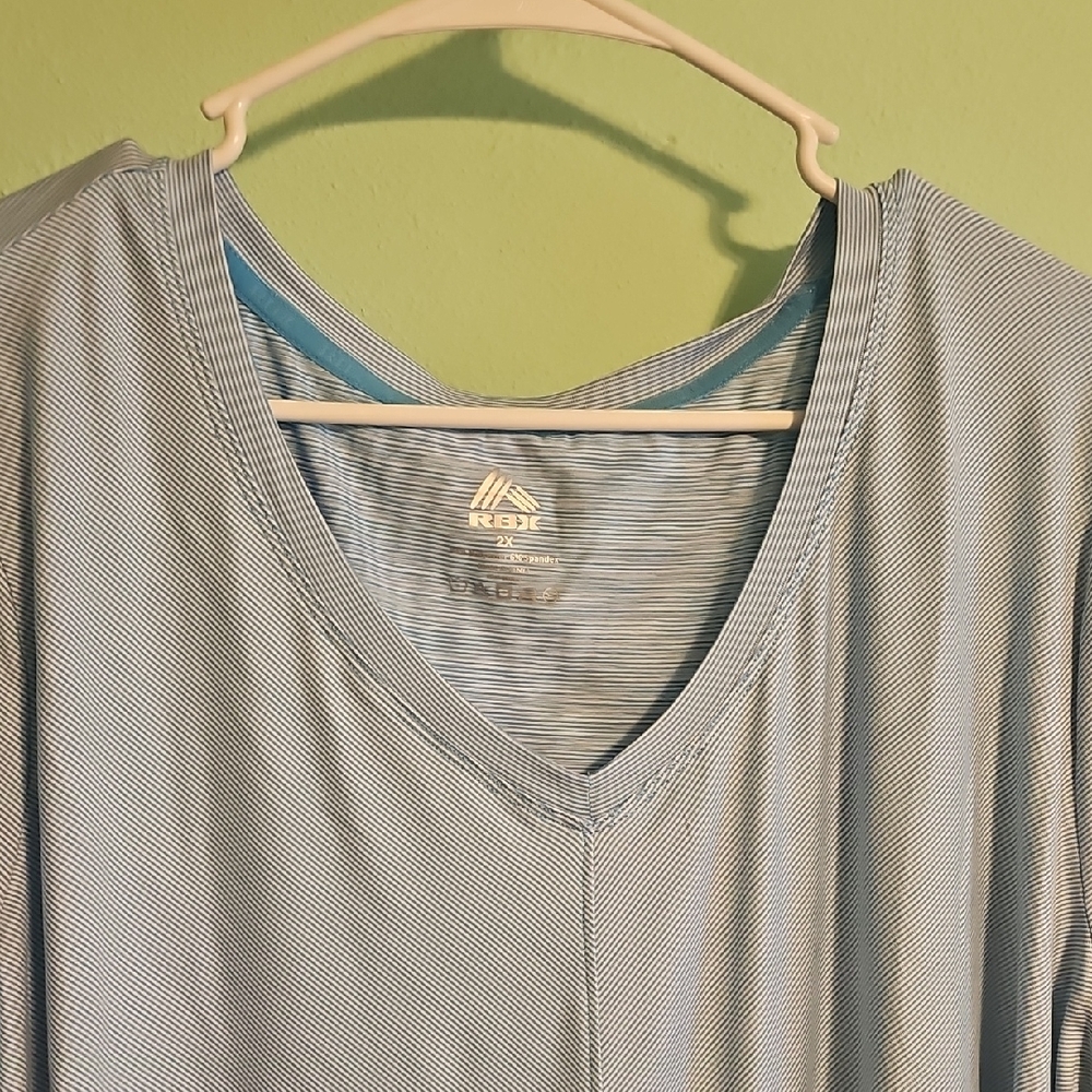 RBX Light Blue Striped Short Sleeve Tee